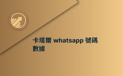 卡塔爾 whatsapp 號碼數據